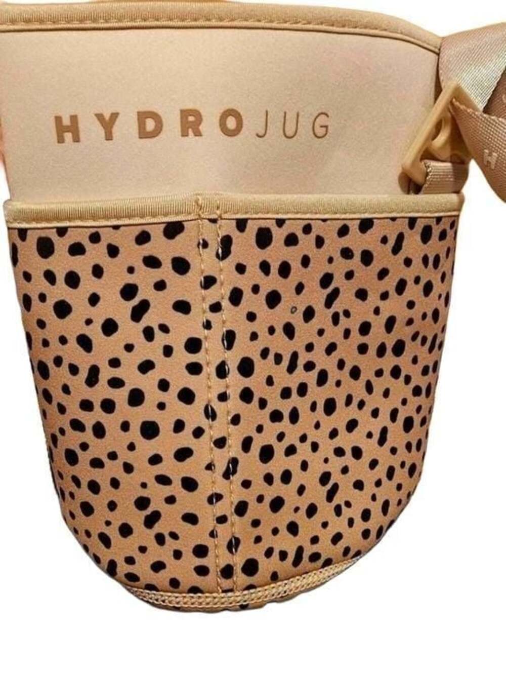 HydroJug Water Bottle Sleeve Leopard Cheetah Print Carry Case Strap Pocket